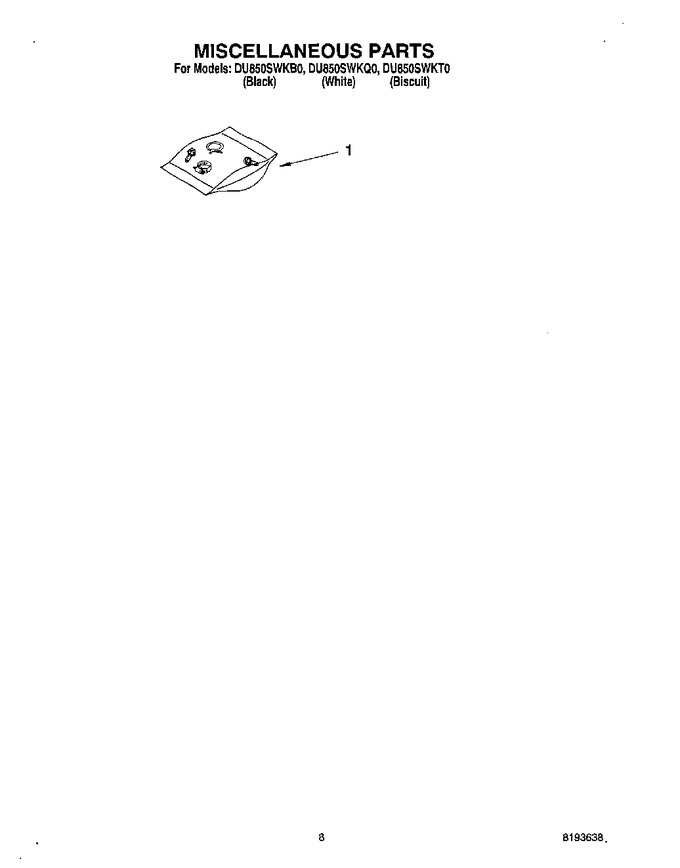 Diagram for DU850SWKQ0