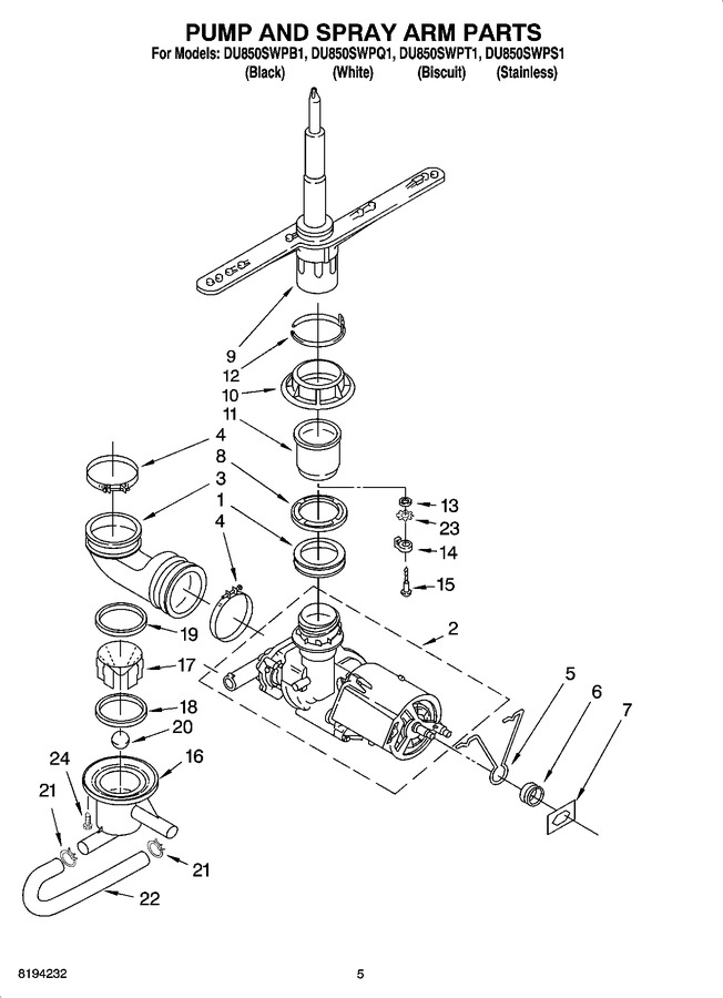 Diagram for DU850SWPB1