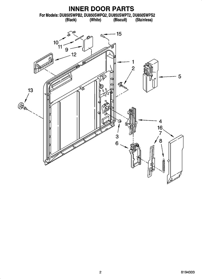 Diagram for DU850SWPB2