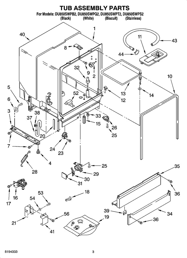 Diagram for DU850SWPS2