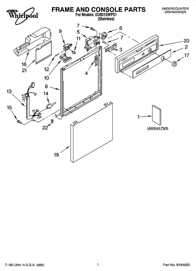 Diagram for DU851SWPS1