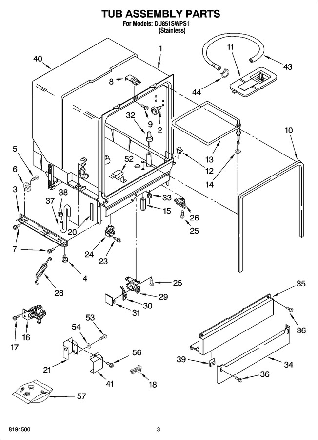 Diagram for DU851SWPS1