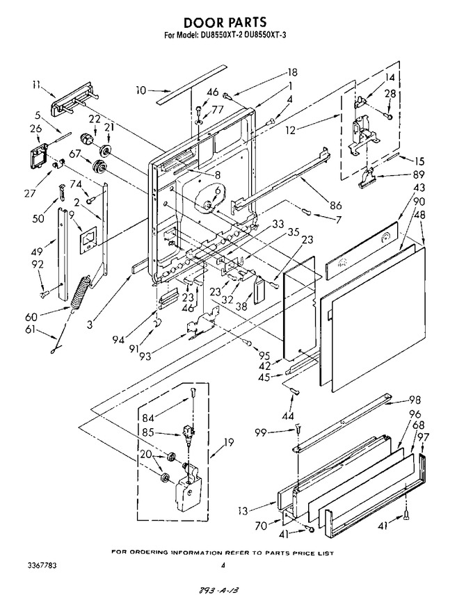 Diagram for DU8550XT3