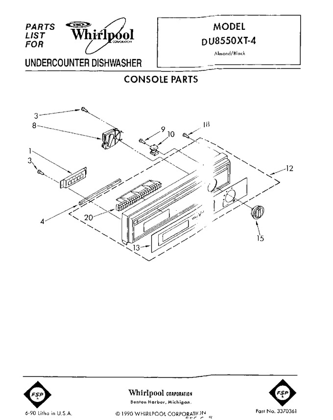 Diagram for DU8550XT4