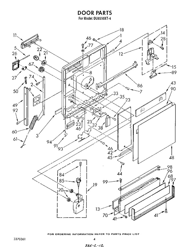 Diagram for DU8550XT4