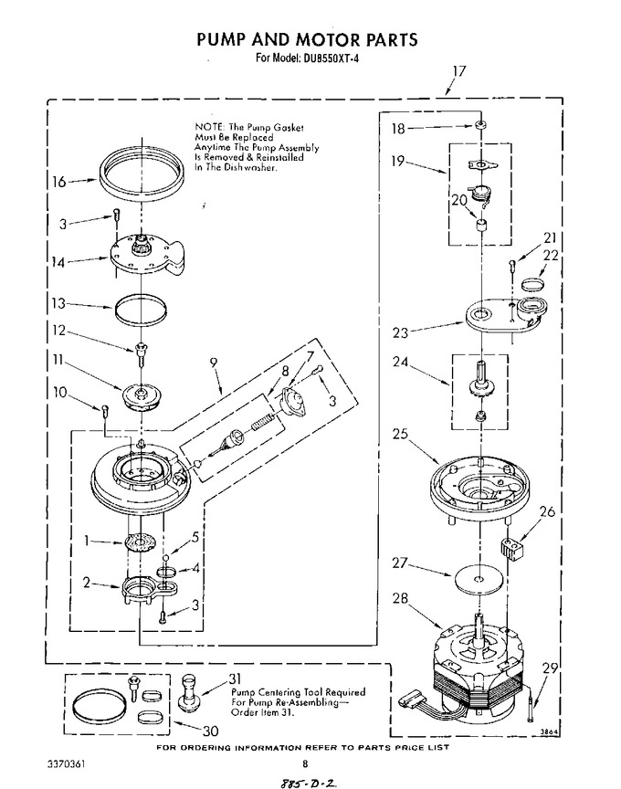Diagram for DU8550XT4
