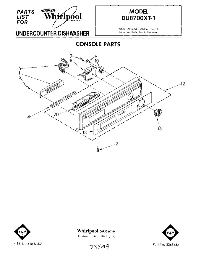 Diagram for DU8700XT1