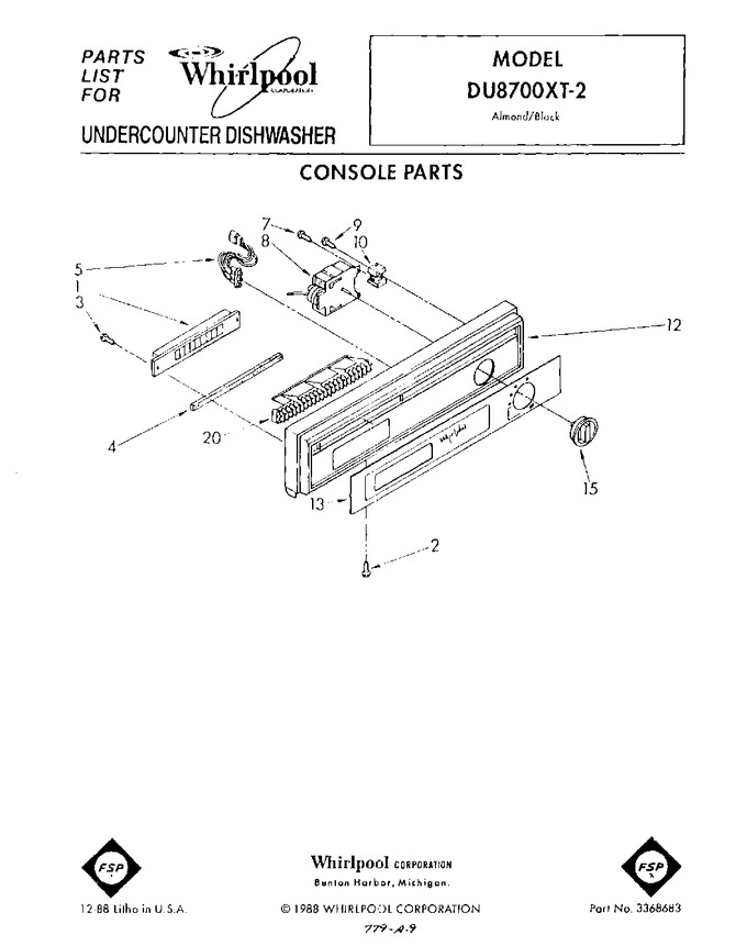 Diagram for DU8700XT2