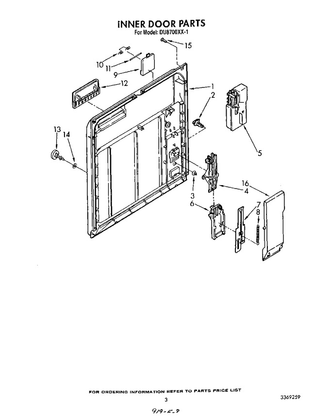 Diagram for DU8700XX1