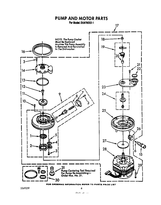 Diagram for DU8700XX1