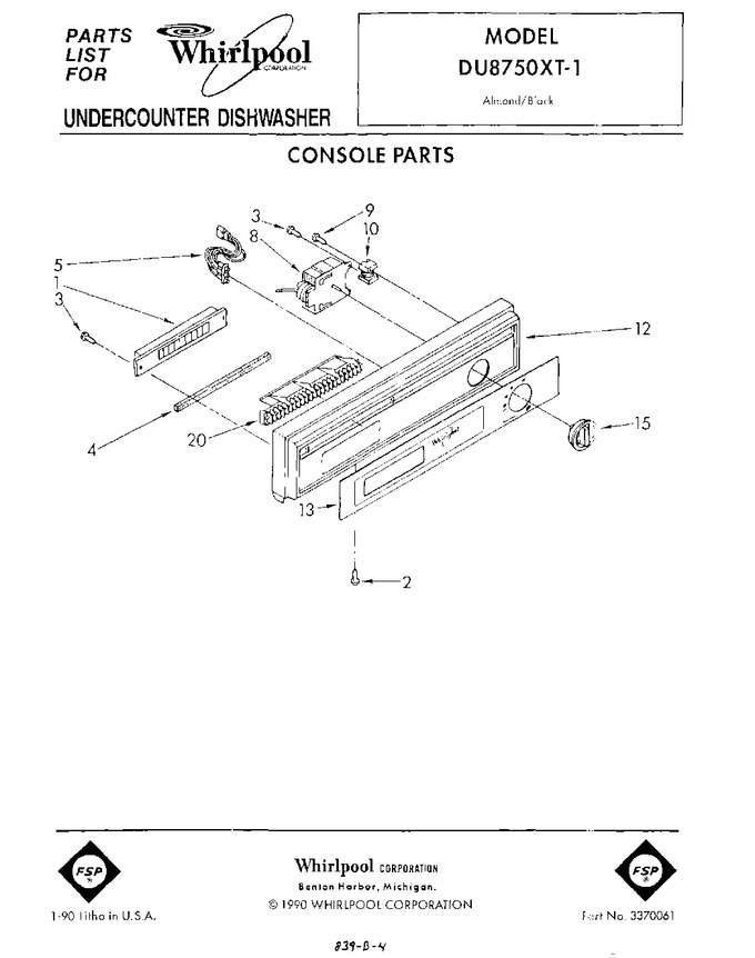 Diagram for DU8750XT1