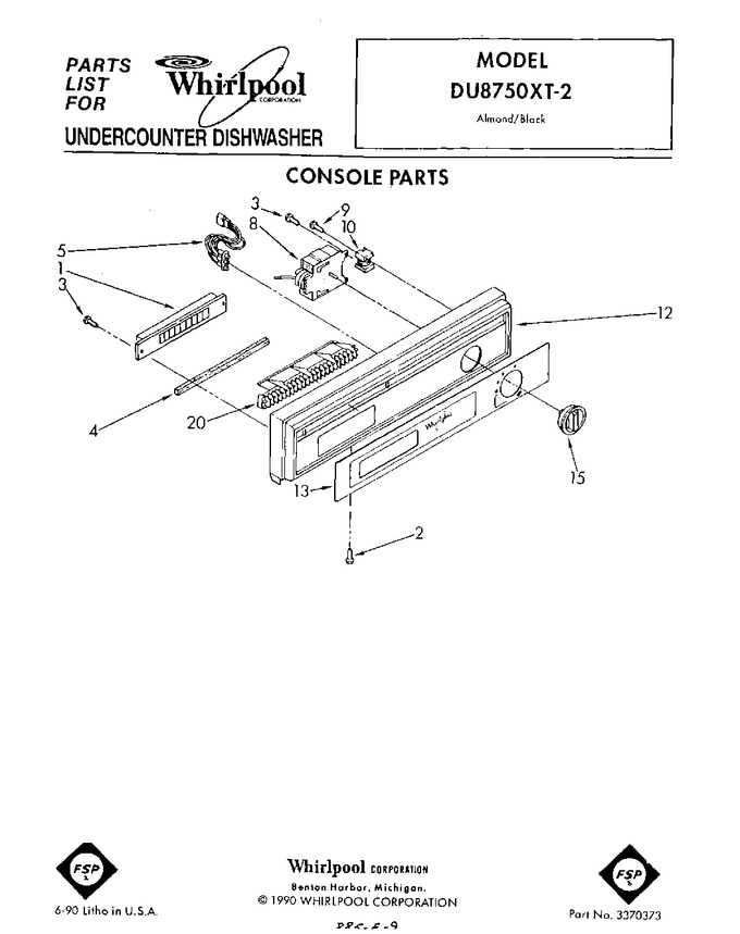 Diagram for DU8750XT2