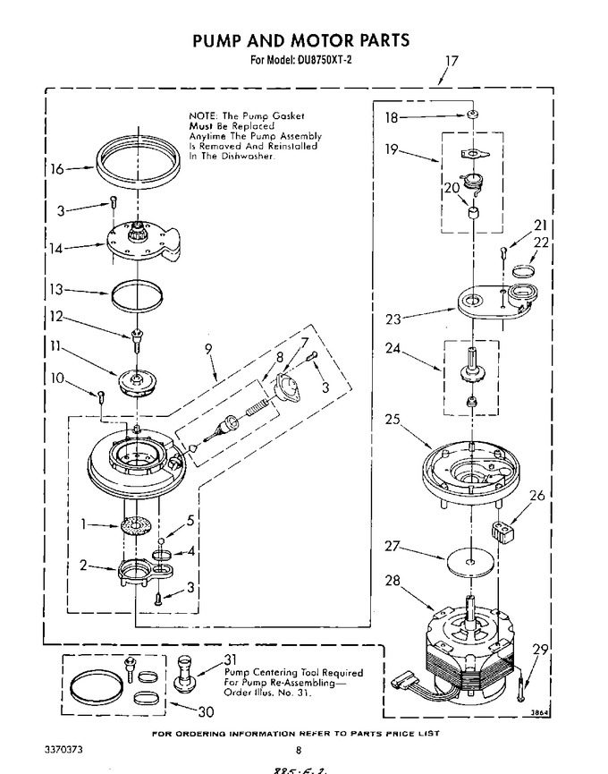 Diagram for DU8750XT2
