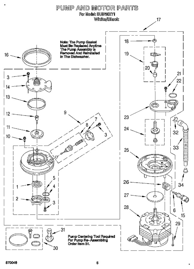 Diagram for DU8750XY1