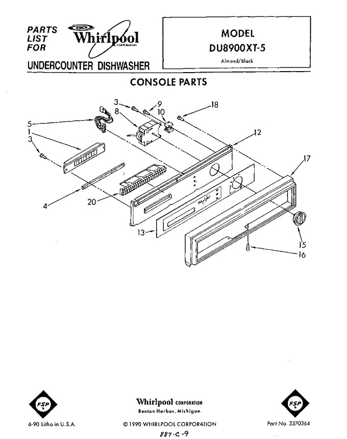 Diagram for DU8900XT5