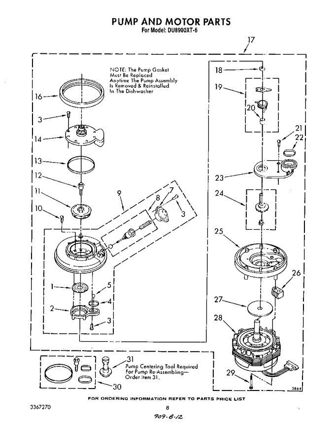 Diagram for DU8900XT6