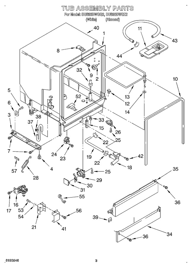 Diagram for DU890DWGQ2
