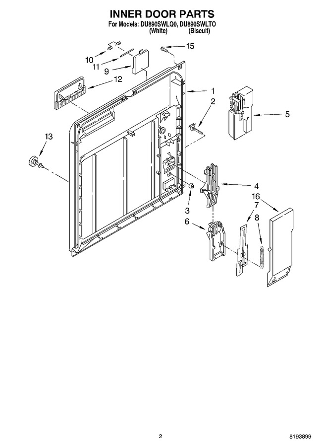 Diagram for DU890SWLTO
