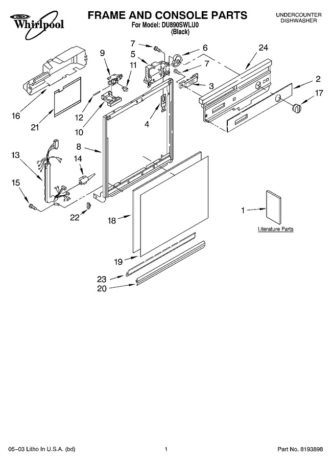 Diagram for DU890SWLU0