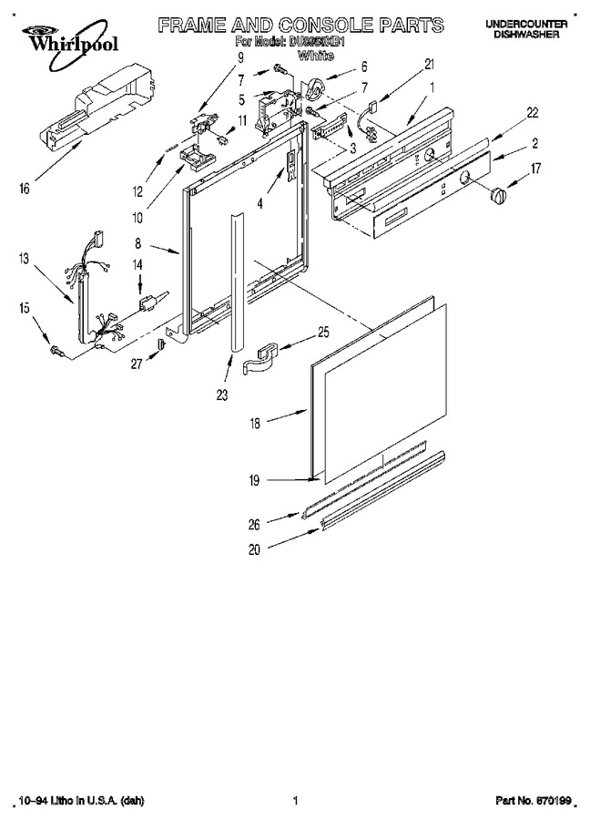 Diagram for DU8950XB1
