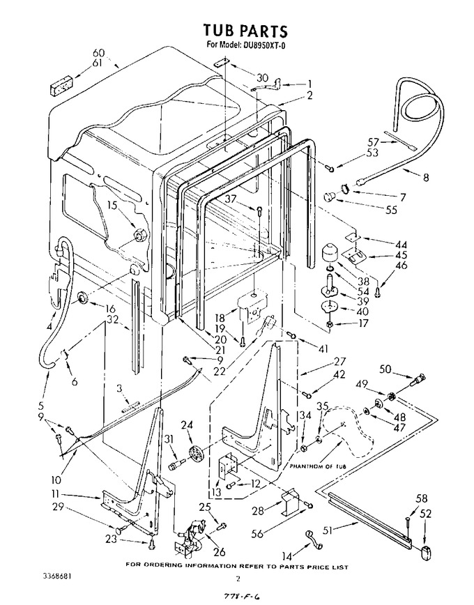 Diagram for DU8950XT0