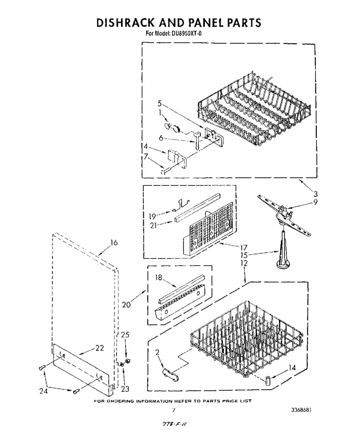 Diagram for DU8950XT0