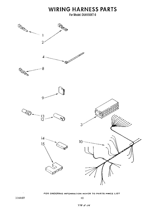 Diagram for DU8950XT0