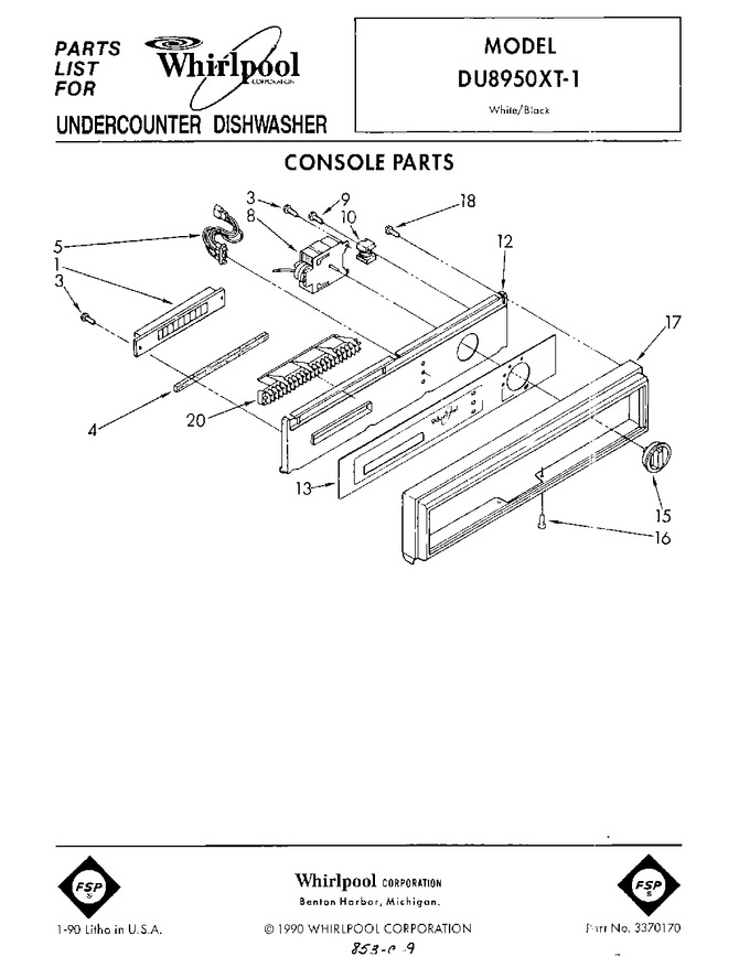 Diagram for DU8950XT1