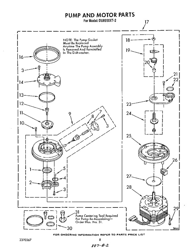 Diagram for DU8950XT2