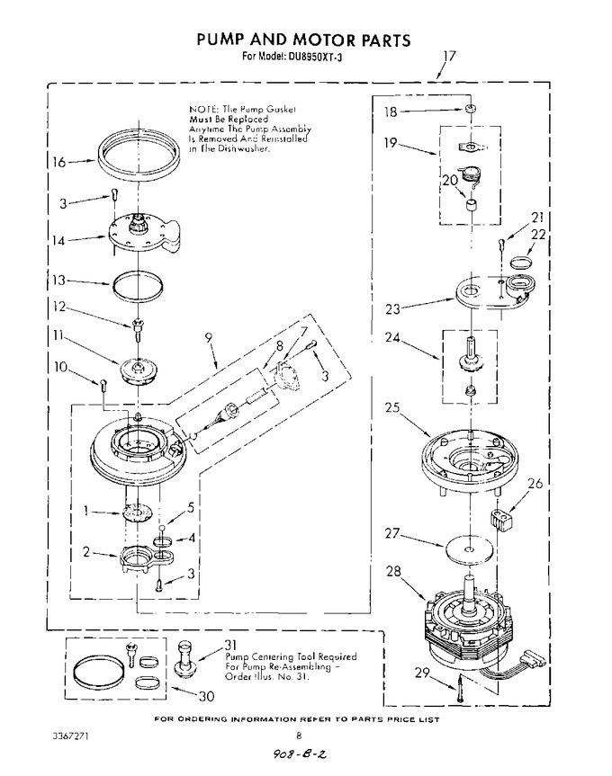 Diagram for DU8950XT3