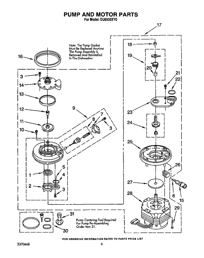 Diagram for DU8950XY0
