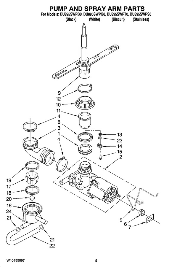 Diagram for DU895SWPT0