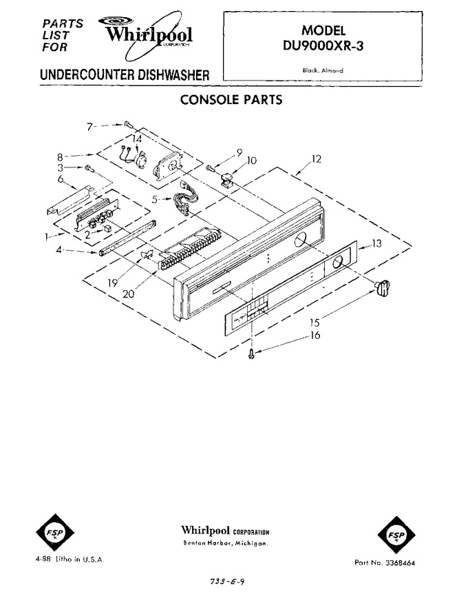 Diagram for DU9000XR3