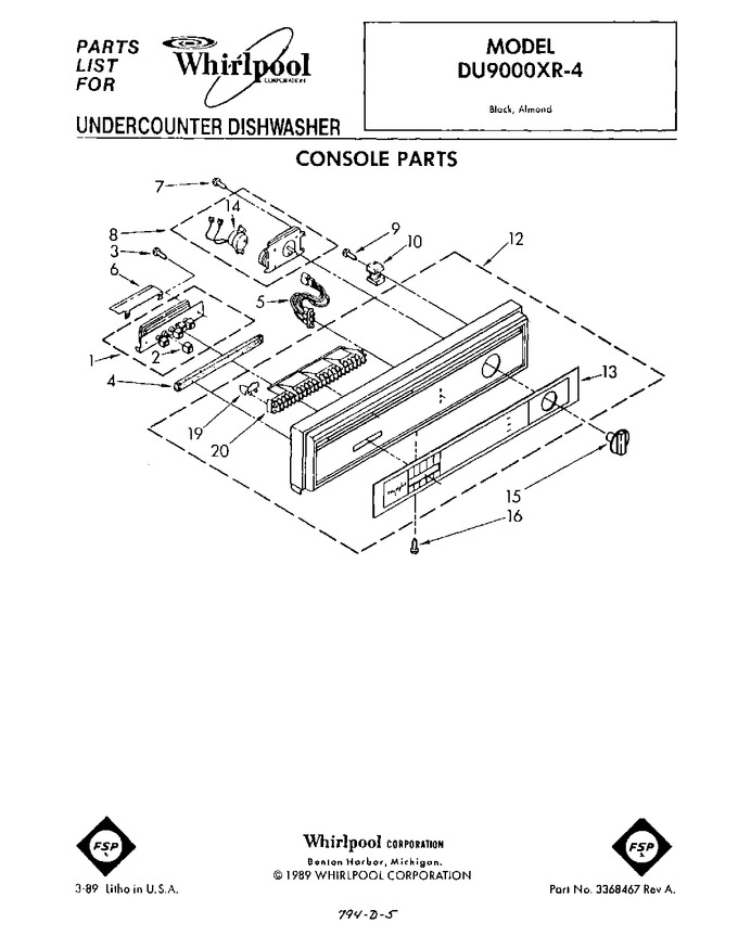 Diagram for DU9000XR4