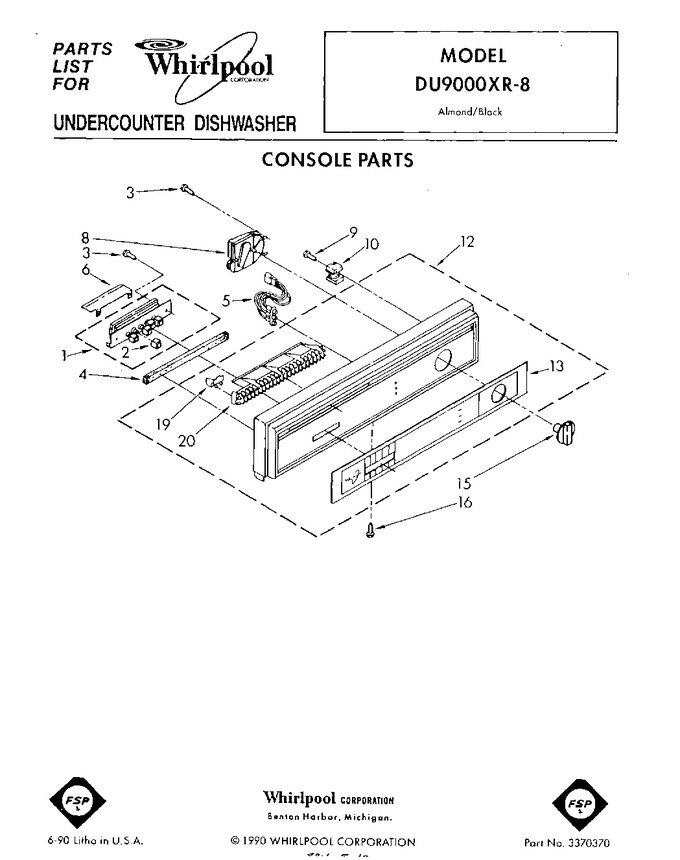 Diagram for DU9000XR8