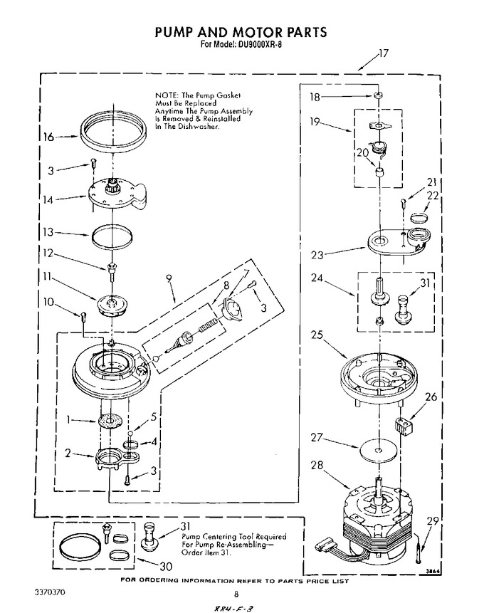 Diagram for DU9000XR8