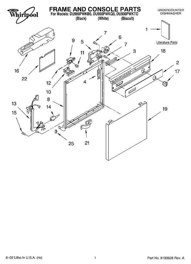 Diagram for DU900PWKB0