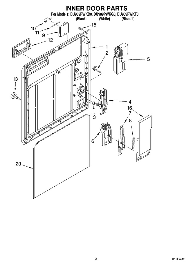 Diagram for DU909PWKT0