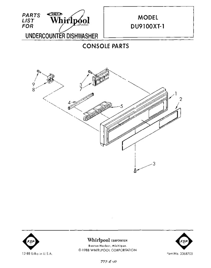 Diagram for DU9100XT1