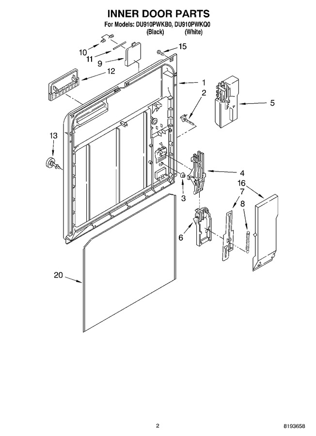 Diagram for DU910PWKB0