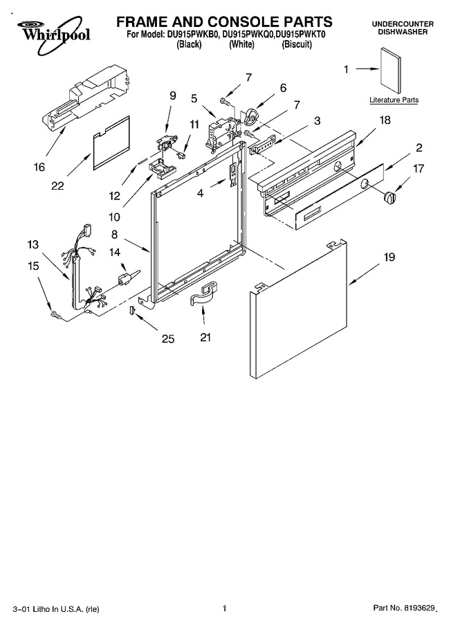 Diagram for DU915PWKB0