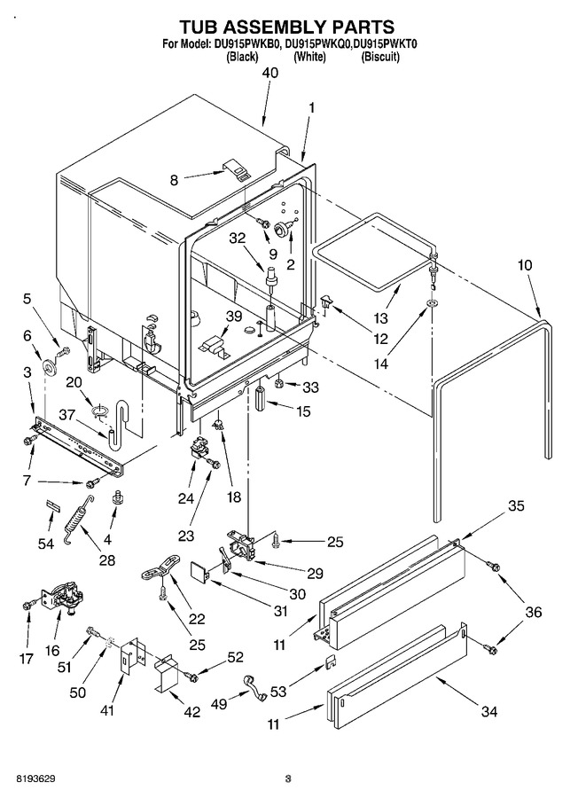 Diagram for DU915PWKT0