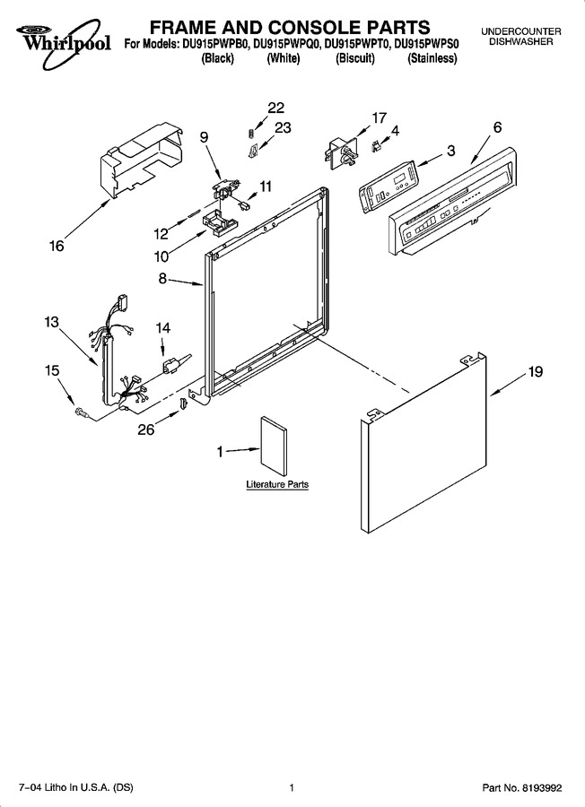 Diagram for DU915PWPB0