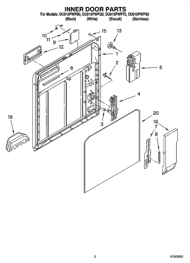 Diagram for DU915PWPB0