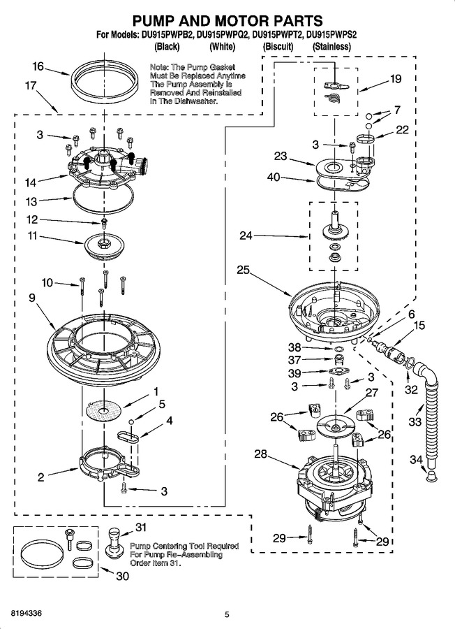 Diagram for DU915PWPT2