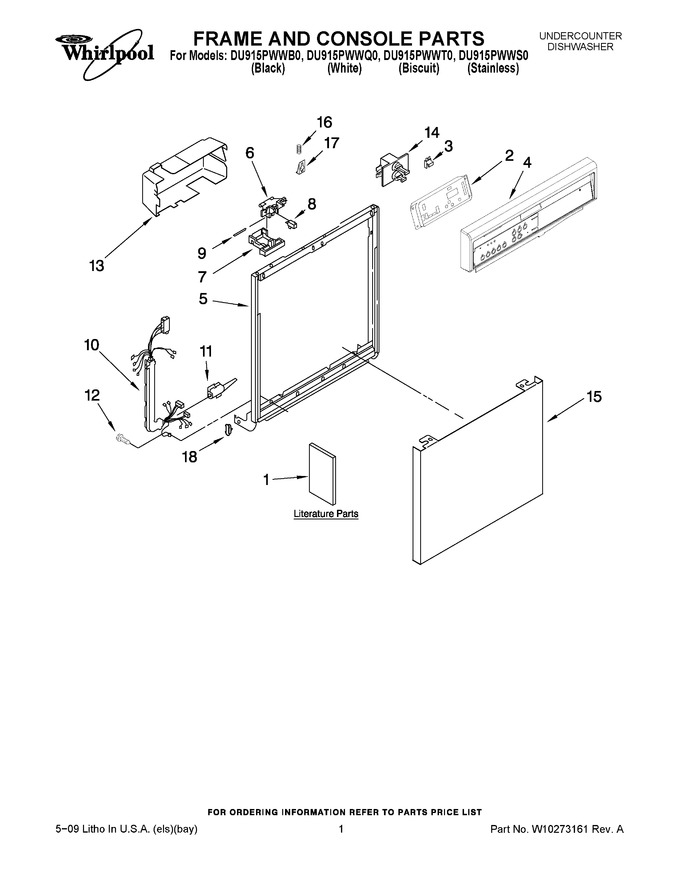 Diagram for DU915PWWT0