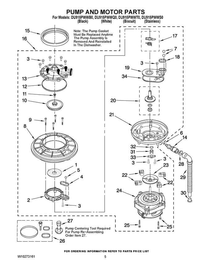 Diagram for DU915PWWT0