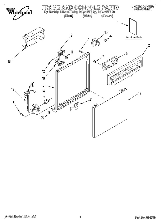 Diagram for DU920PFGQ3