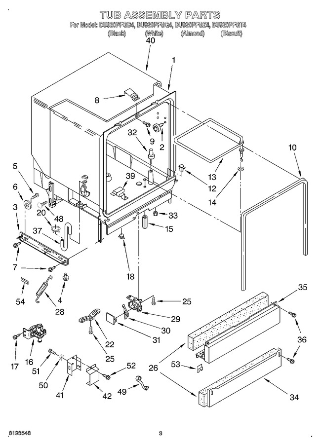 Diagram for DU920PFGB4