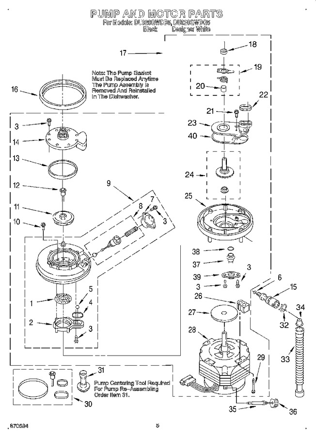 Diagram for DU920QWDQ5